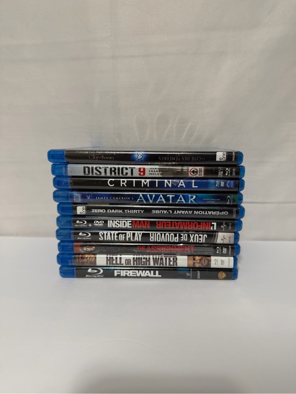 Blu-ray Movie Lot of 10 – Action, Crime & Thriller Movies